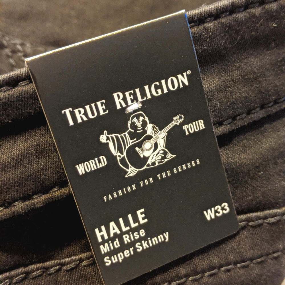 Black Halle True Religion Jeans